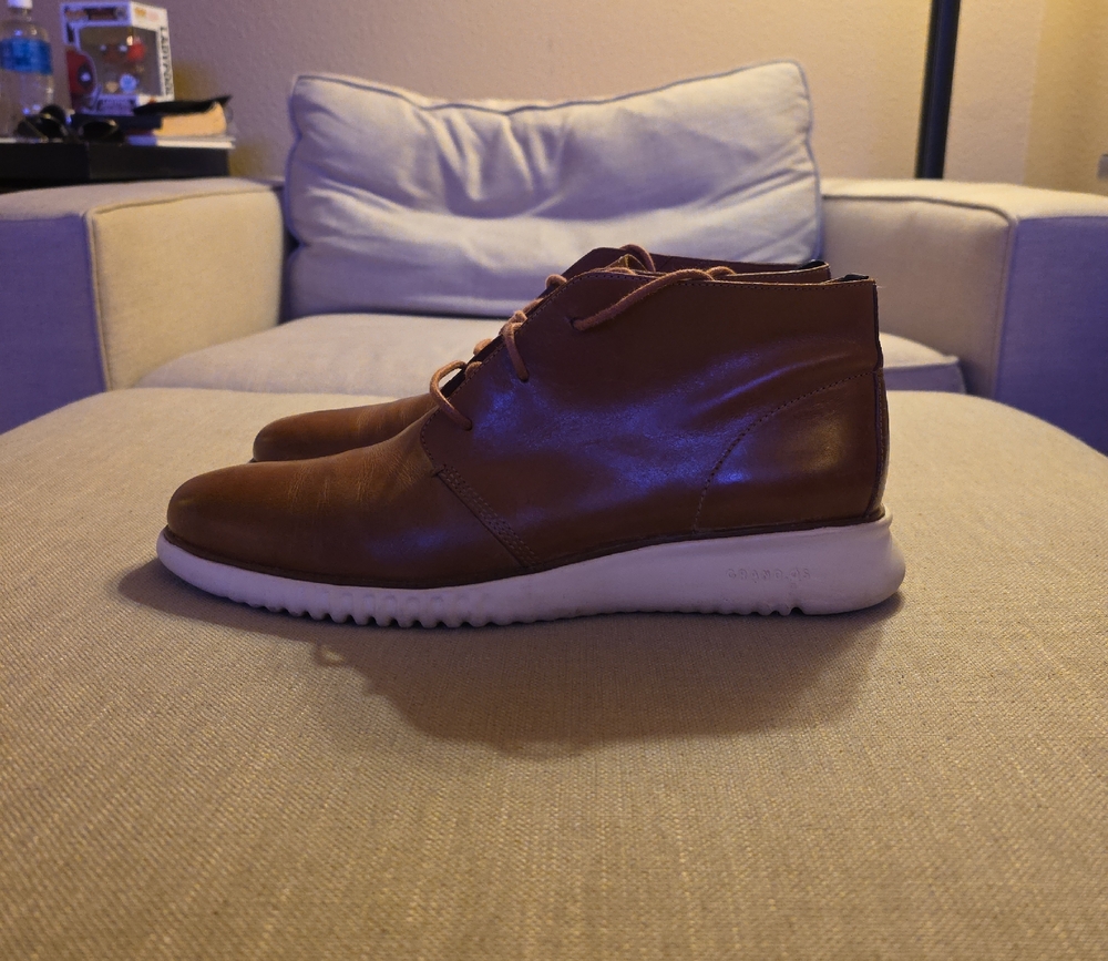 Cole Haan Brown Leather Chukka Boots